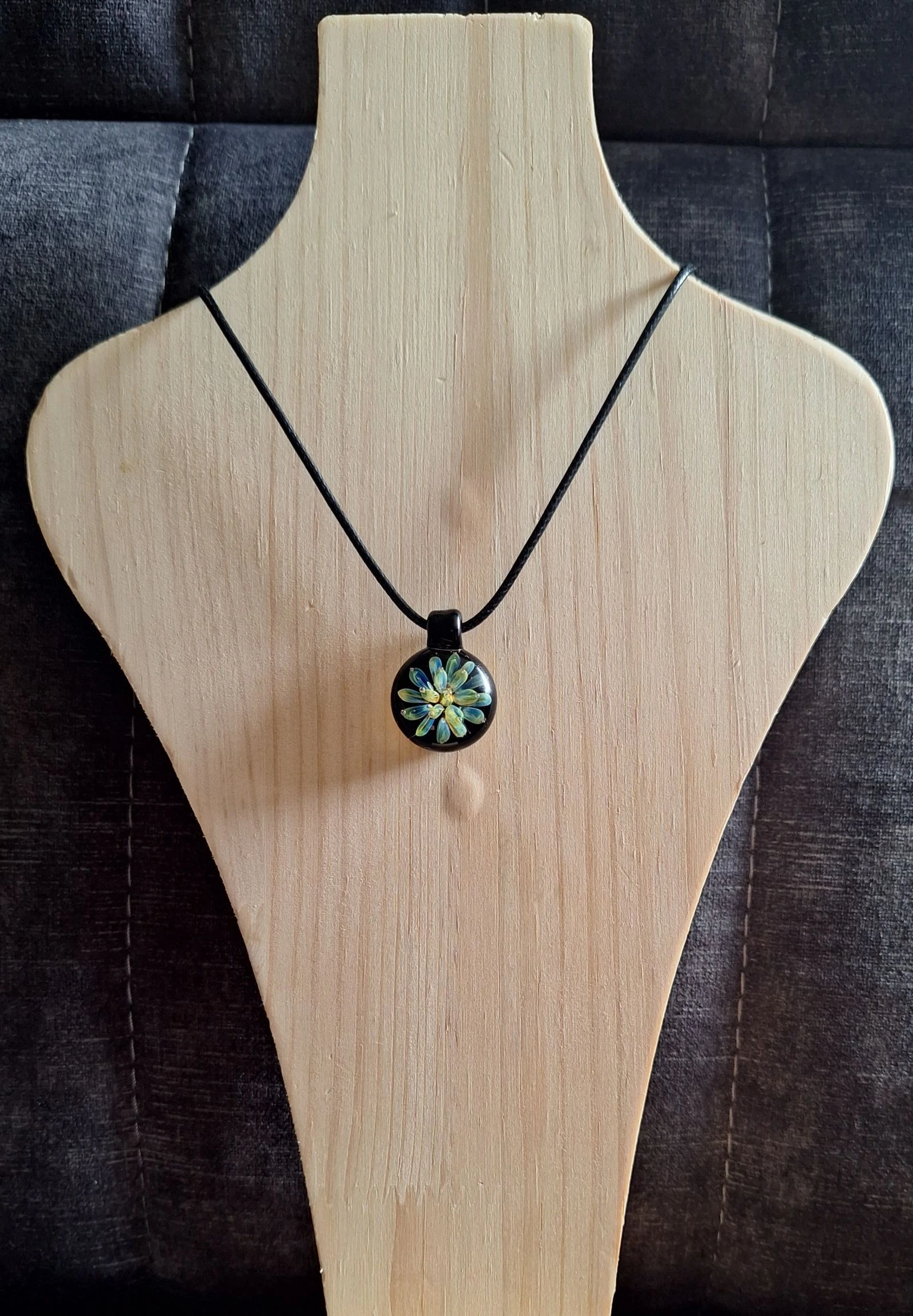 Handgemaakte lampwork glashanger – photo 2